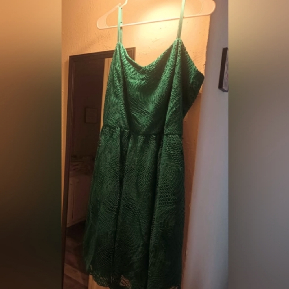 Maurices Green Spaghetti Strap Midi Sundress